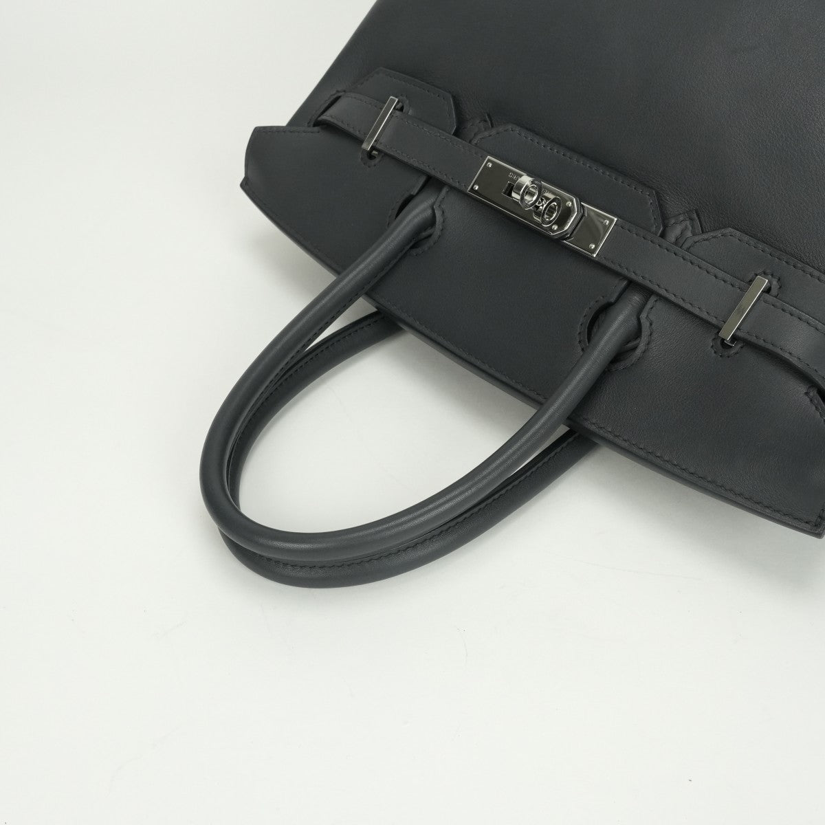 HERMES HERMES Birkin 30 Birkin 30 Bag Tote Bag Swift GRAFFGraphite Gray Silver Metal Handbag Vo Swift