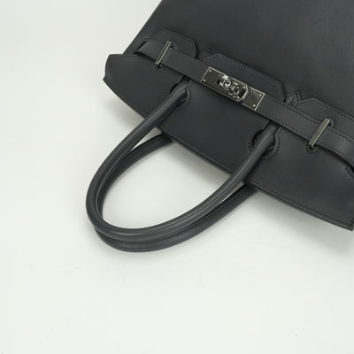 HERMES HERMES Birkin 30 Birkin 30 Bag Tote Bag Swift GRAFFGraphite Gray Silver Metal Handbag Vo Swift