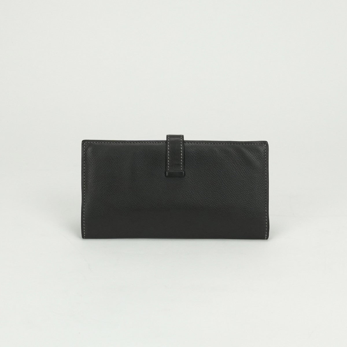 エルメス HERMES ベアンクラシック ベアン クラシック 財布 長財布 ロングウォレット エプソン グラファイト Graphite グレー Gray シルバー金具 ヴォーエプソン