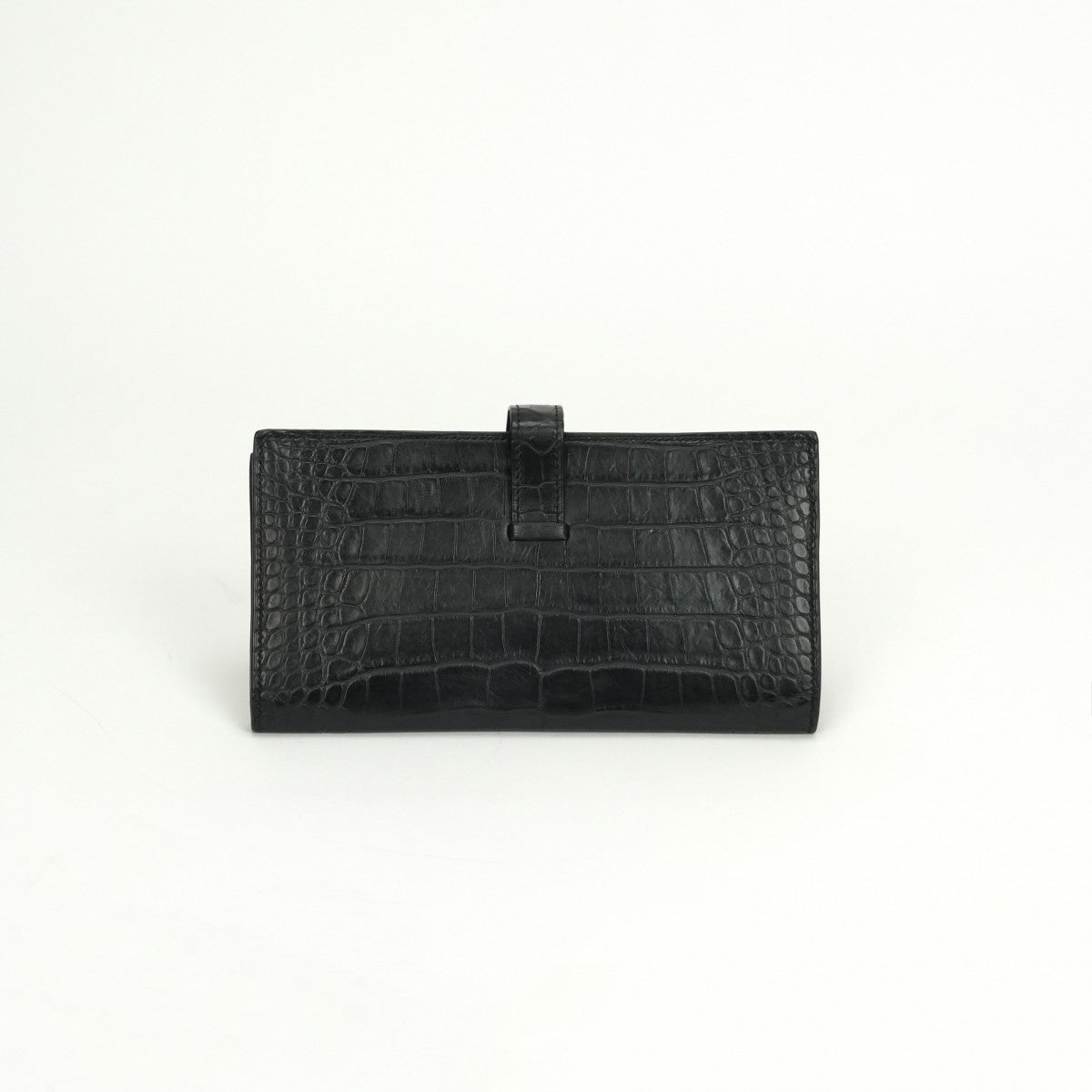 エルメス HERMES ベアンスフレ ベアン スフレ 財布 長財布 ロングウォレット アリゲーター クロコダイル ノワール noir ブラック black 黒 シルバー金具