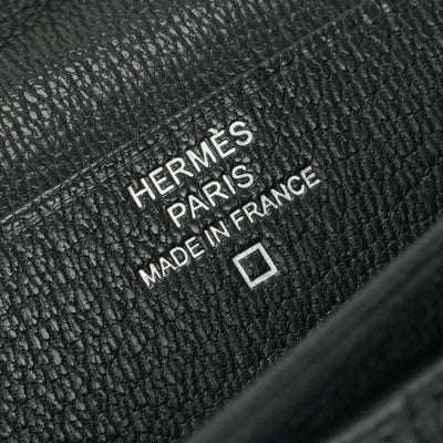 エルメス HERMES ベアンスフレ ベアン スフレ 財布 長財布 ロングウォレット アリゲーター クロコダイル ノワール noir ブラック black 黒 シルバー金具