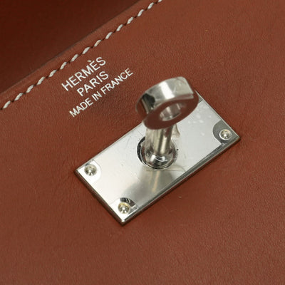 エルメス HERMES ケリーウォレット ケリーウォレットロング 財布 長財布 ロングウォレット ボックスカーフ ゴールド Gold ブラウン Brown 茶 シルバー金具