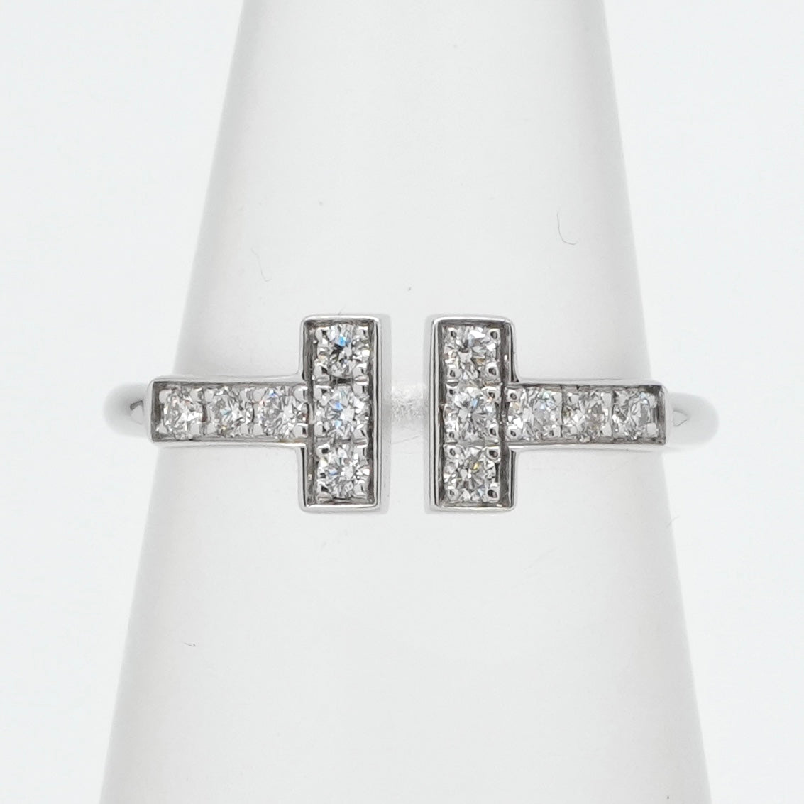 ティファニー TIFFANY&Co. ワイヤー リング Tワイヤー 18K ホワイトゴールド ティファニー T リング 指輪 750WG シルバー ダイヤモンド 　ホワイトゴールド