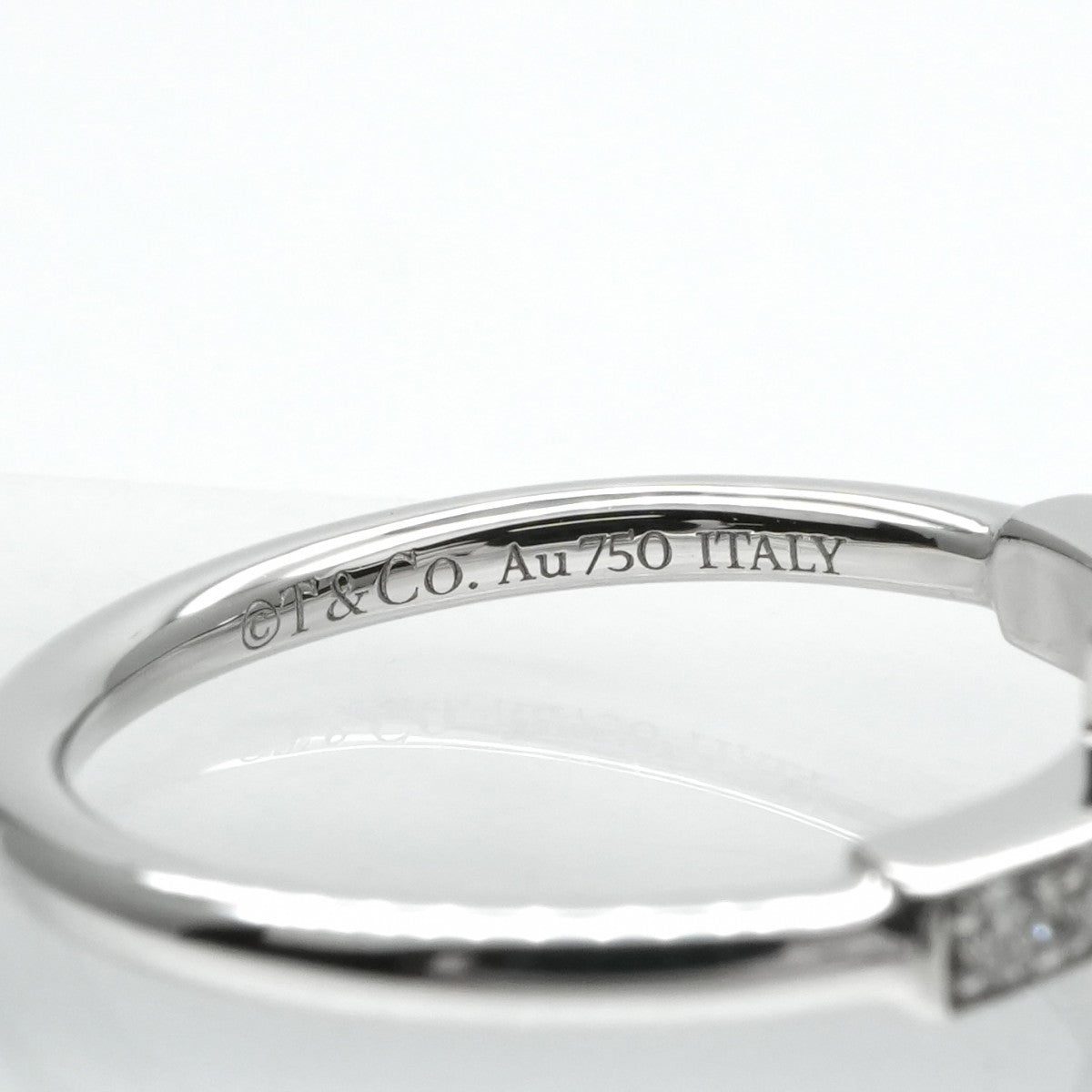 ティファニー TIFFANY&Co. ワイヤー リング Tワイヤー 18K ホワイトゴールド ティファニー T リング 指輪 750WG シルバー ダイヤモンド 　ホワイトゴールド