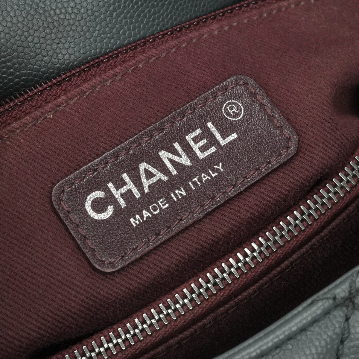 CHANEL 샤넬 Matelass? Coco handle 가방, 토트 백, 숄더백, 캐비어 피부, 회색, 건메탈 금속 피팅, 상단 손잡이, 체인 숄더백, 2way, 코코 마크, 턴 잠금