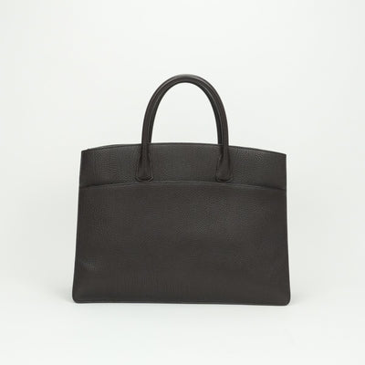 HERMES HERMES Whitebus GM Whitebus GM Bag, Tote Bag, Fjord, Chocolate, Brown, Gold Fittings HERMES White Bath Chocolat Handbag