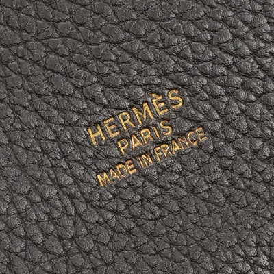HERMES 헤르메스 Whitebus GM Whitebus GM 가방, 토트 백, 피요르드, 초콜릿, 갈색, 금 피팅 HERMES 흰색 목욕 초콜릿 핸드백