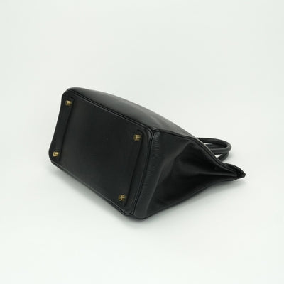 HERMES HERMES Haut a courroies 32 Haut a courroies 32 bag tote bag ardenne noir noir black black gold hardware