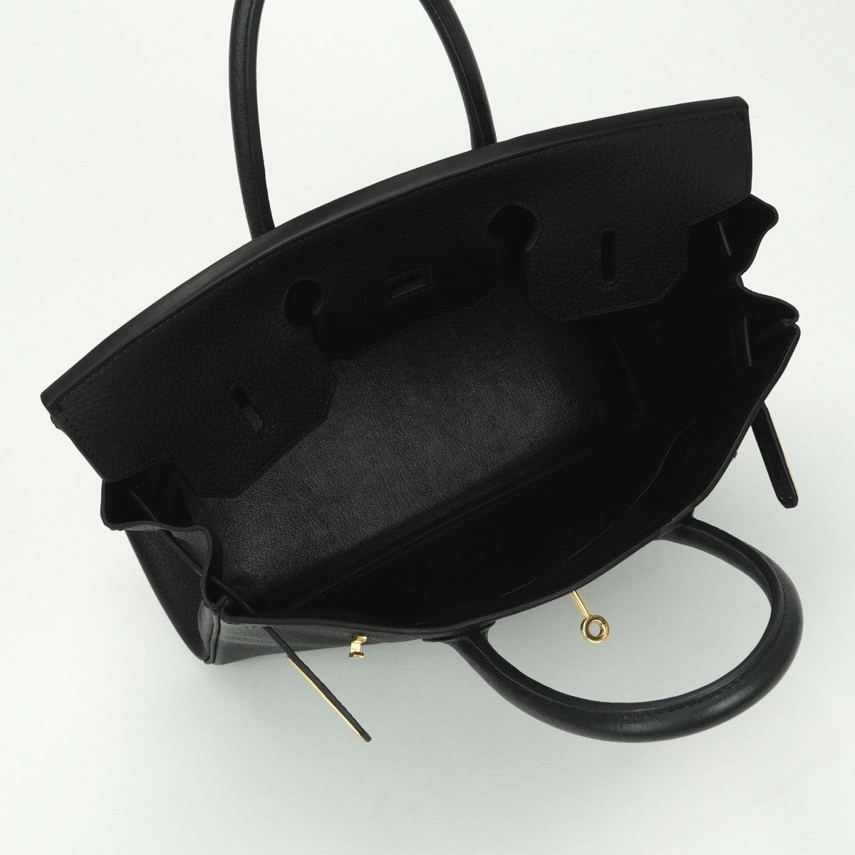 HERMES HERMES Haut a courroies 32 Haut a courroies 32 bag tote bag ardenne noir noir black black gold hardware