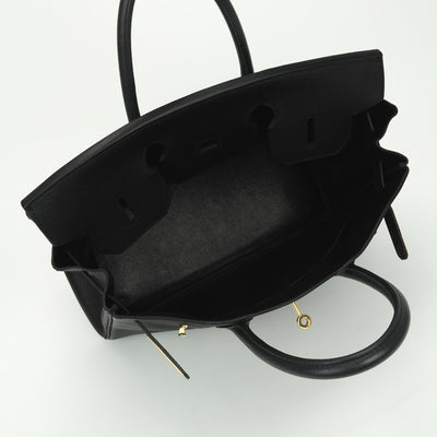 HERMES HERMES Haut a courroies 32 Haut a courroies 32 bag tote bag ardenne noir noir black black gold hardware