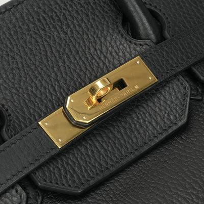 HERMES HERMES Haut a courroies 32 Haut a courroies 32 bag tote bag ardenne noir noir black black gold hardware
