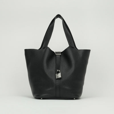 エルメス HERMES ピコタンロックGM ピコタンロック GM ピコタンロック26 バッグ トートバッグ トリヨンクレマンス ノワール noir ブラック Black 黒 シルバー金具