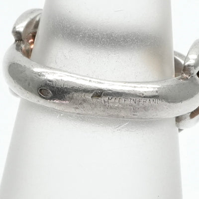 エルメス HERMES シェーヌダンクル リング 指輪 925/750 シルバー 銀 ヴィンテージ　コンビ　YG　K18　シェーヌ