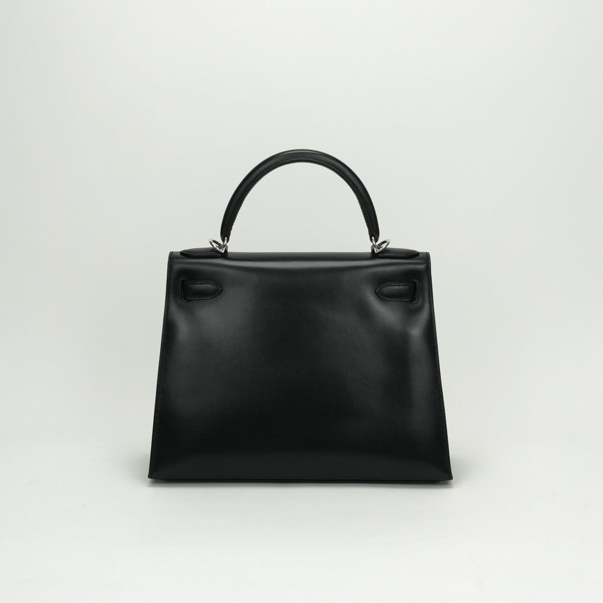 HERMES HERMES Kelly 28 Kelly 28 Bag Tote Bag Shoulder Bag Box Calf Noir Noir Black Black Silver Hardware Kelly 28Box calf outer stitching