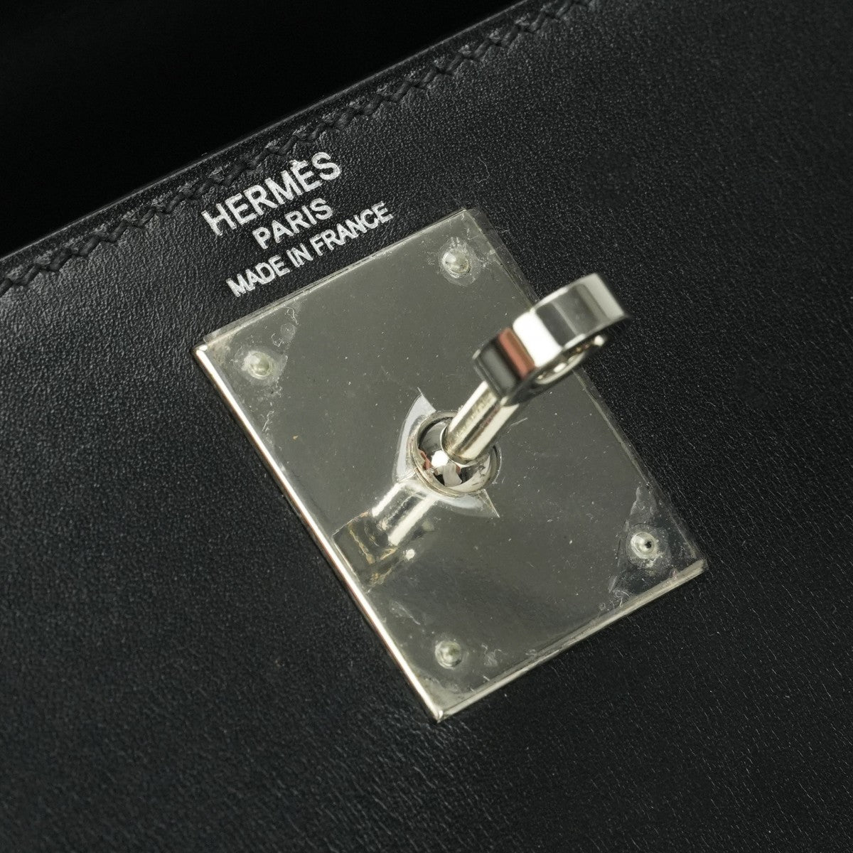 HERMES HERMES Kelly 28 Kelly 28 Bag Tote Bag Shoulder Bag Box Calf Noir Noir Black Black Silver Hardware Kelly 28Box calf outer stitching