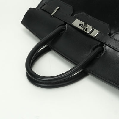 HERMES HERMES Haut a courroies 32 Haut a courroies 32 Bag tote bag box calf noir noir black black silver hardware