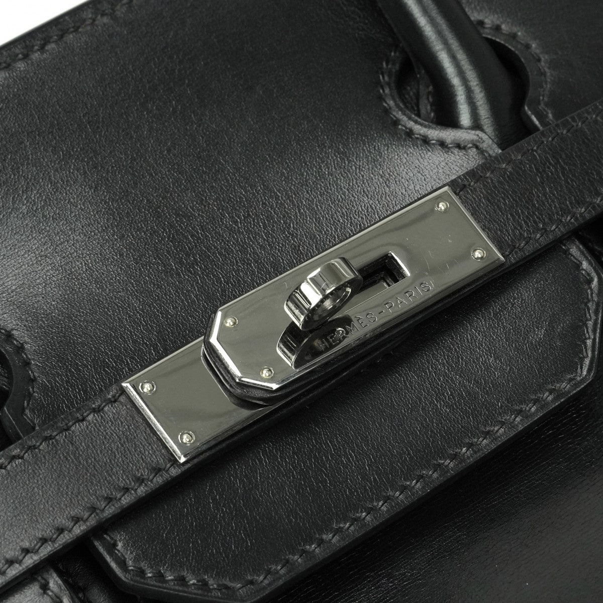HERMES HERMES Haut a courroies 32 Haut a courroies 32 Bag tote bag box calf noir noir black black silver hardware