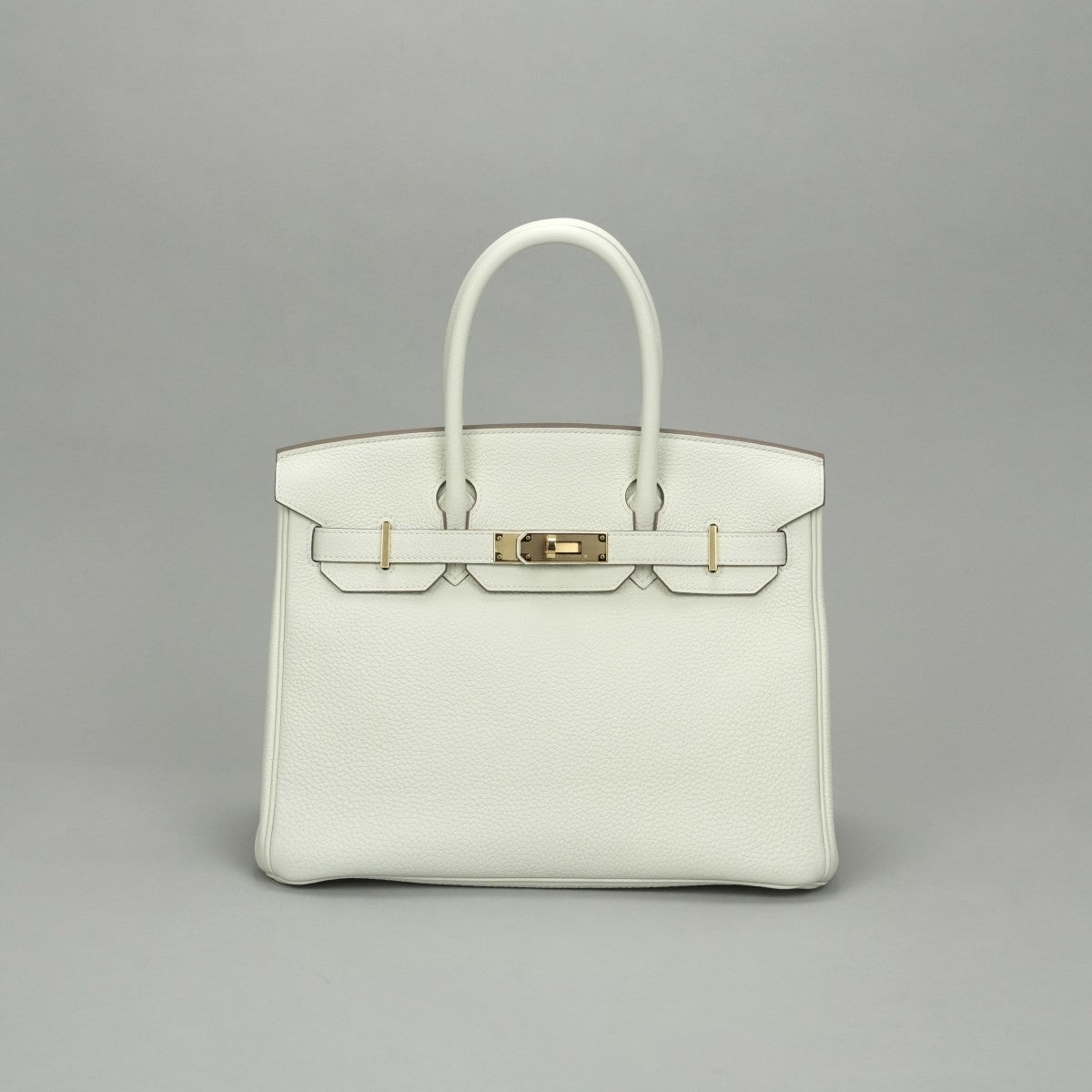 HERMES HERMES Birkin 30 Birkin 30 Bag Tote Bag Toryon Clemence Mushroom Beige Gold Fittings HERMES Birkin Torillon handbag