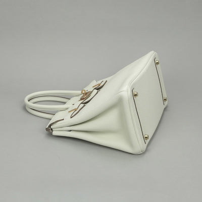 HERMES HERMES Birkin 30 Birkin 30 Bag Tote Bag Toryon Clemence Mushroom Beige Gold Fittings HERMES Birkin Torillon handbag