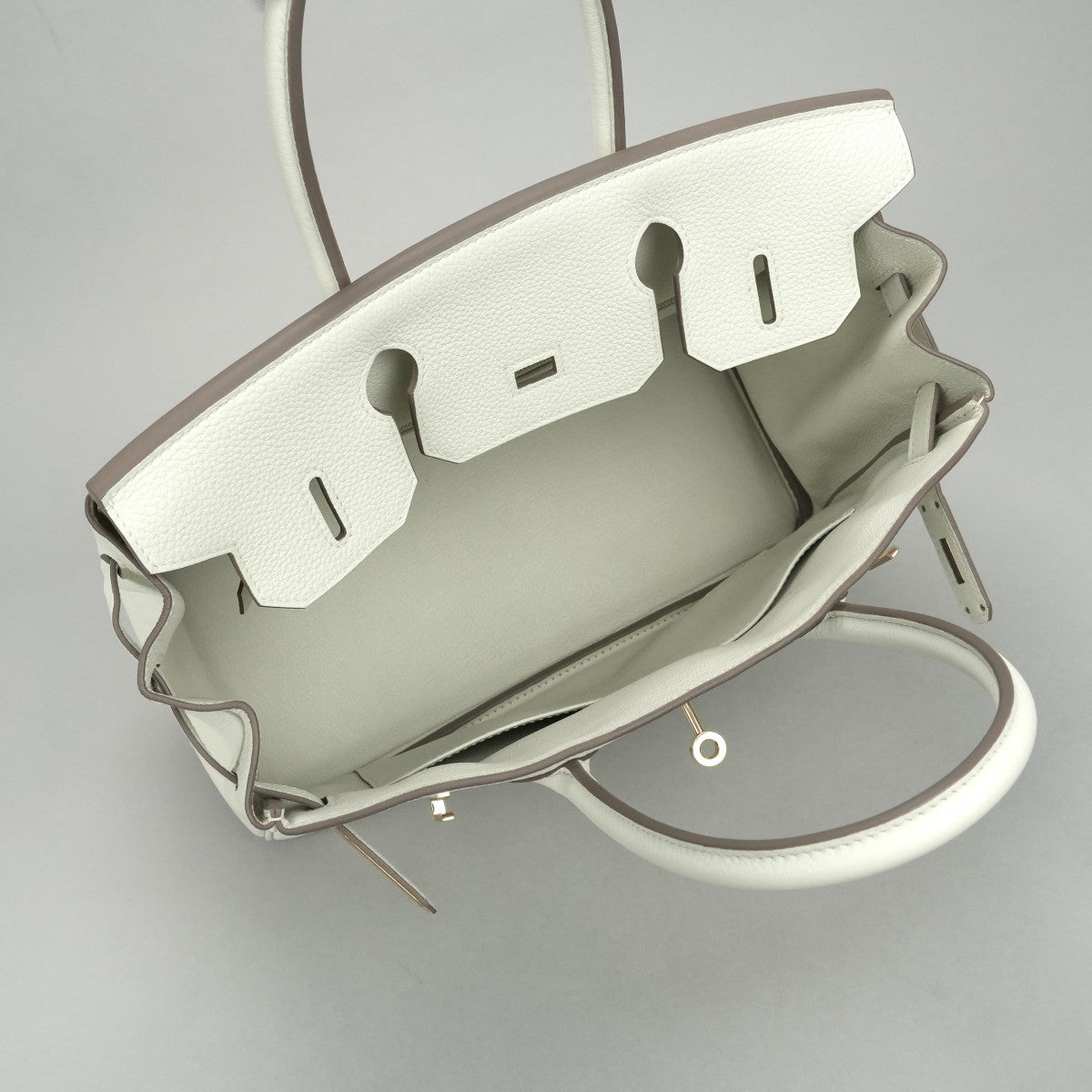 HERMES HERMES Birkin 30 Birkin 30 Bag Tote Bag Toryon Clemence Mushroom Beige Gold Fittings HERMES Birkin Torillon handbag