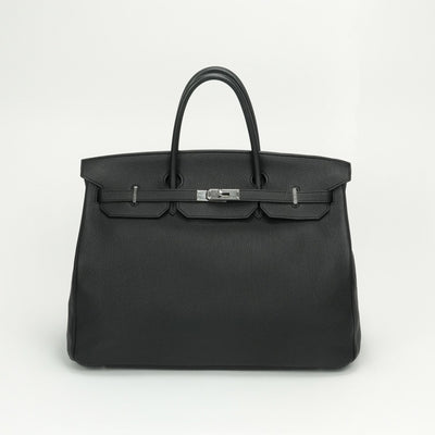 HERMES HERMES Birkin 40 Birkin 40 Tote bag Togo Noir Black Silver hardware