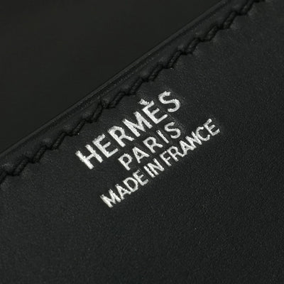 エルメス HERMES コンスタンス25 コンスタンス 25 バッグ ショルダーバッグ シャモニー ノワール noir ブラック 黒 シルバー金具 ボックスカーフ　バレニア　ヴァッシュ