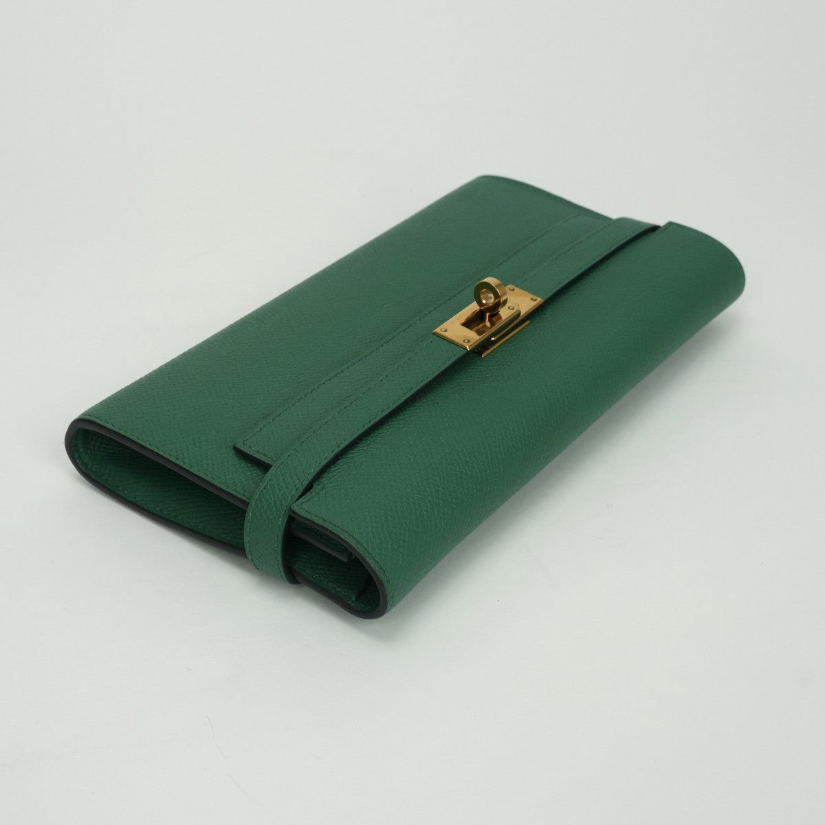 エルメス HERMES ケリーウォレット ケリーウォレットロング 財布 長財布 ロングウォレット エプソン ヴェールヴェルティゴ Vert Vertigo グリーン green 緑 ゴールド金具 ヴォーエプソン