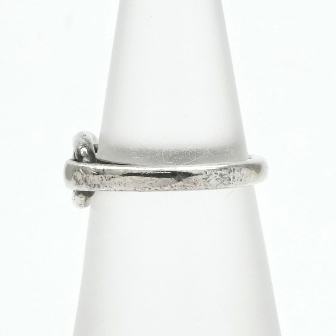 HERMES HERMES Chaine d'Ancre Ring Ag925 Silver Chaine Dunkle Size 8