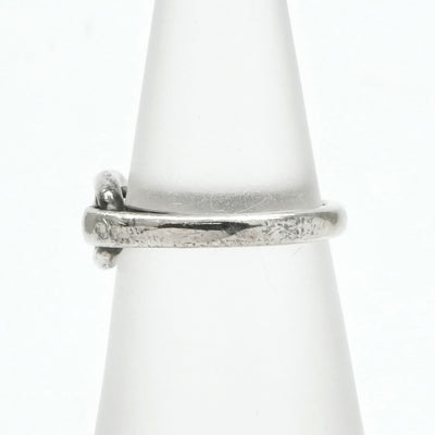 HERMES HERMES Chaine d'Ancre Ring Ag925 Silver Chaine Dunkle Size 8