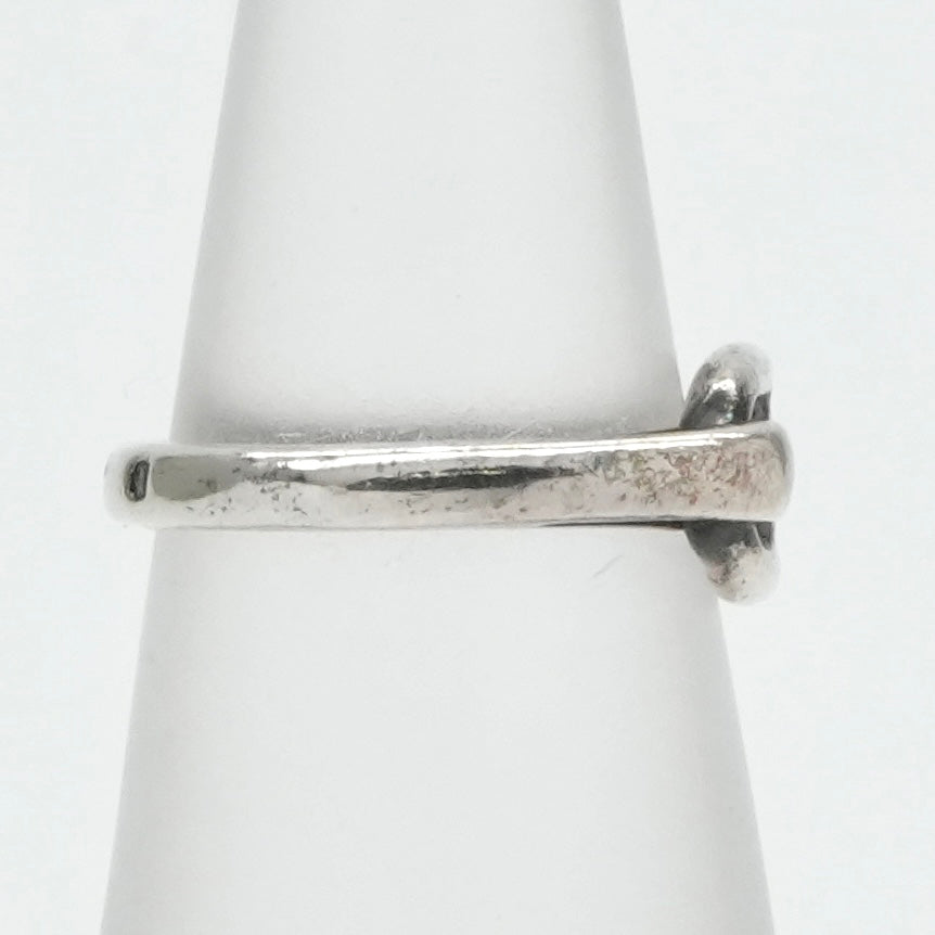 HERMES HERMES Chaine d'Ancre Ring Ag925 Silver Chaine Dunkle Size 8