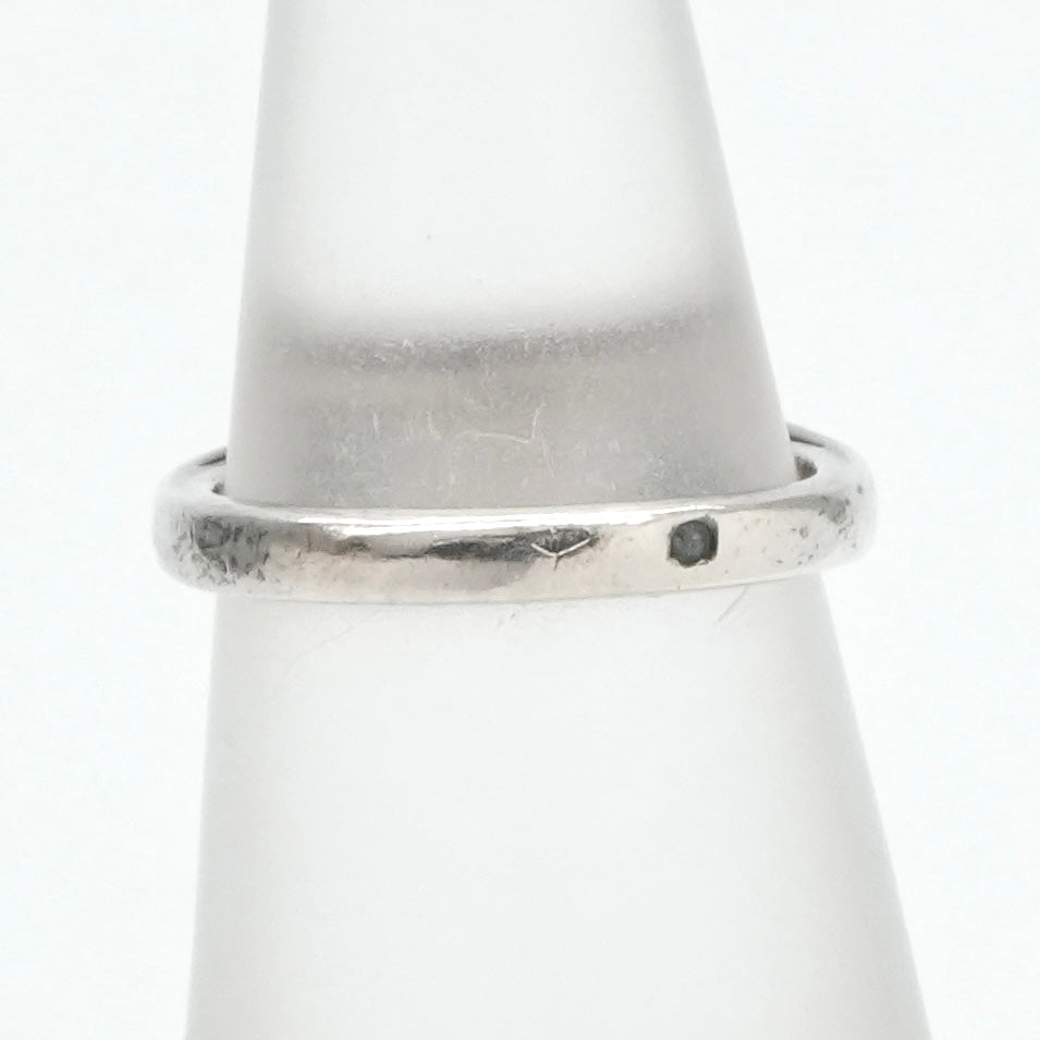 HERMES HERMES Chaine d'Ancre Ring Ag925 Silver Chaine Dunkle Size 8
