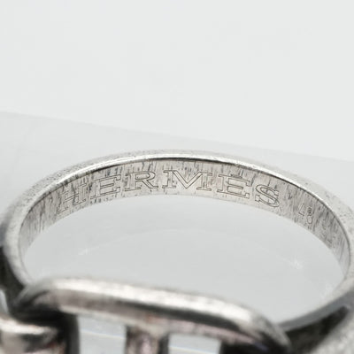 HERMES HERMES Chaine d'Ancre Ring Ag925 Silver Chaine Dunkle Size 8