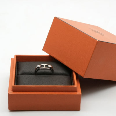 HERMES HERMES Chaine d'Ancre Ring Ag925 Silver Chaine Dunkle Size 8