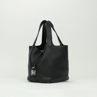 エルメス HERMES ピコタンロックPM ピコタンロック PM ピコタンPM ピコタンロック18 バッグ トートバッグ トリヨンクレマンス ノワール noir ブラック black 黒 シルバー金具