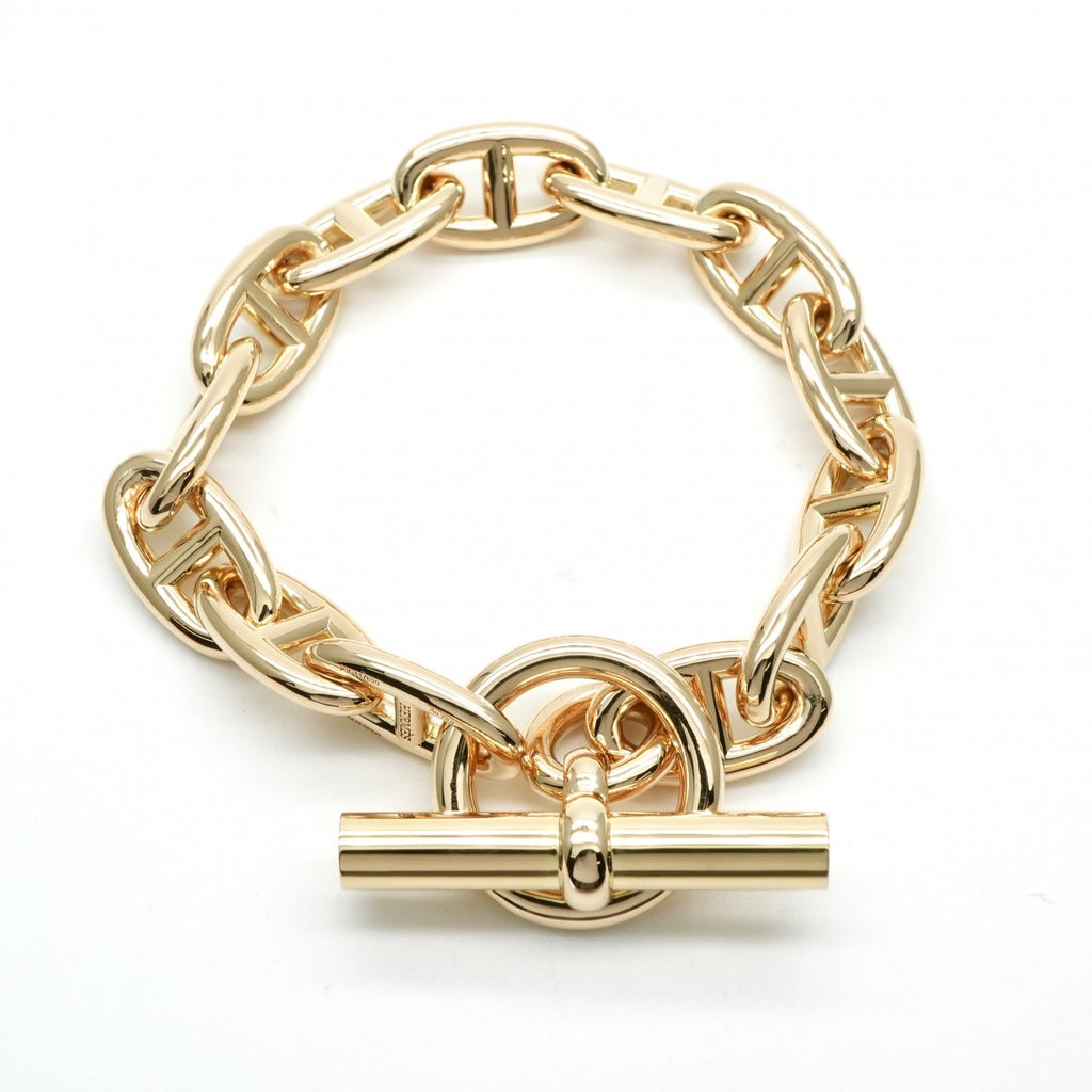 エルメス HERMES シェーヌダンクル ブレスレット バングル カフ 750