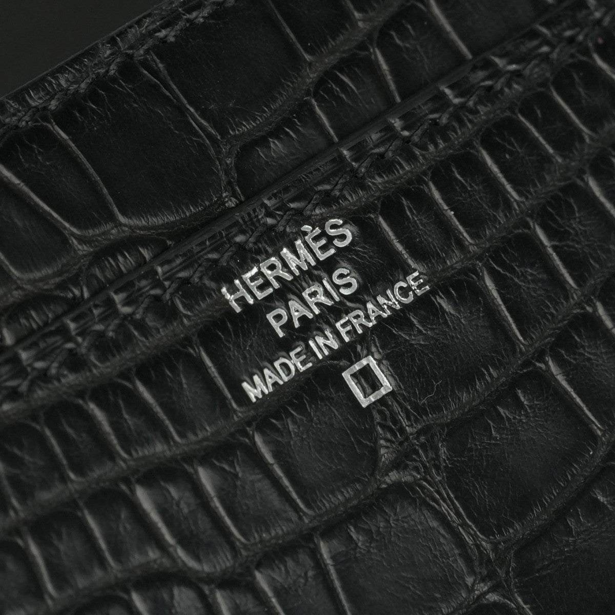 エルメス HERMES コンスタンストゥーゴー コンスタンス トゥーゴー 財布 長財布 ロングウォレット アリゲーターマット クロコダイル ノワール noir ブラック Black 黒 シルバー金具