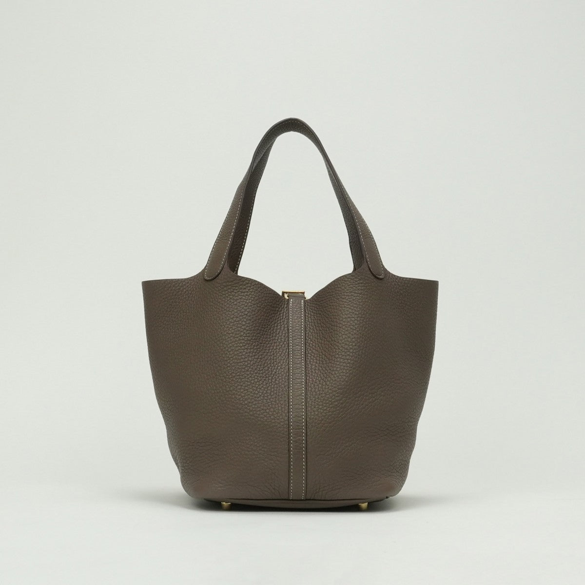 エルメス HERMES ピコタンロックMM ピコタンロック MM ピコタンロック22 バッグ トートバッグ トリヨンクレマンス エトゥープ Etoupe グレー Gray ゴールド金具