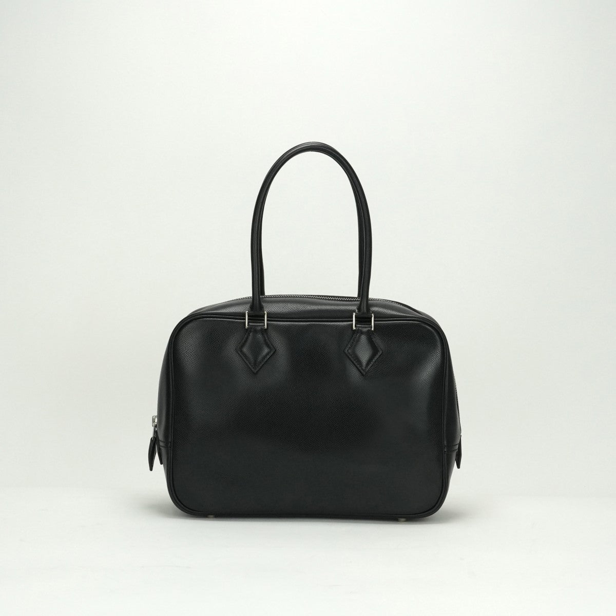 HERMES HERMES Plum 28 Plume 28 Kushbel Epson Bag Tote Bag Lise Noir Noir Black Black Silver Hardware Handbag Business BagPlume