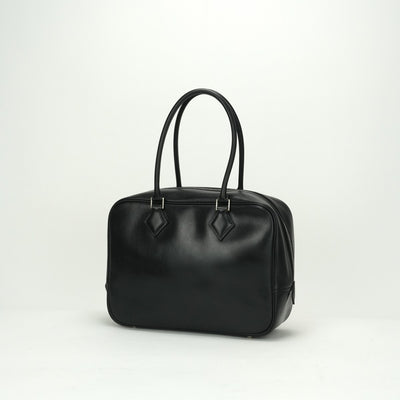 HERMES HERMES Plum 28 Plume 28 Kushbel Epson Bag Tote Bag Lise Noir Noir Black Black Silver Hardware Handbag Business BagPlume