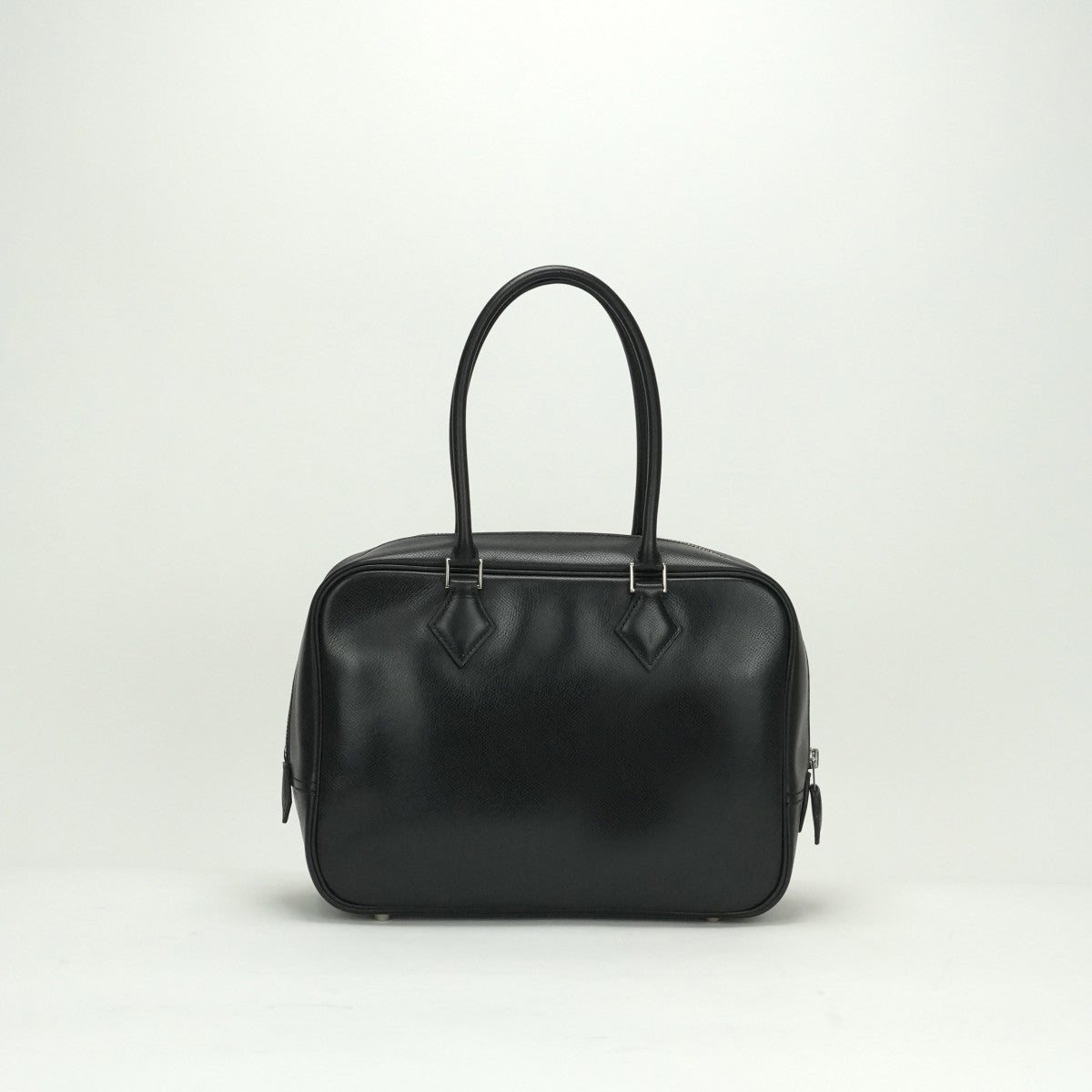 HERMES HERMES Plum 28 Plume 28 Kushbel Epson Bag Tote Bag Lise Noir Noir Black Black Silver Hardware Handbag Business BagPlume