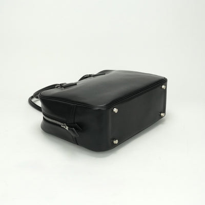 HERMES HERMES Plum 28 Plume 28 Kushbel Epson Bag Tote Bag Lise Noir Noir Black Black Silver Hardware Handbag Business BagPlume