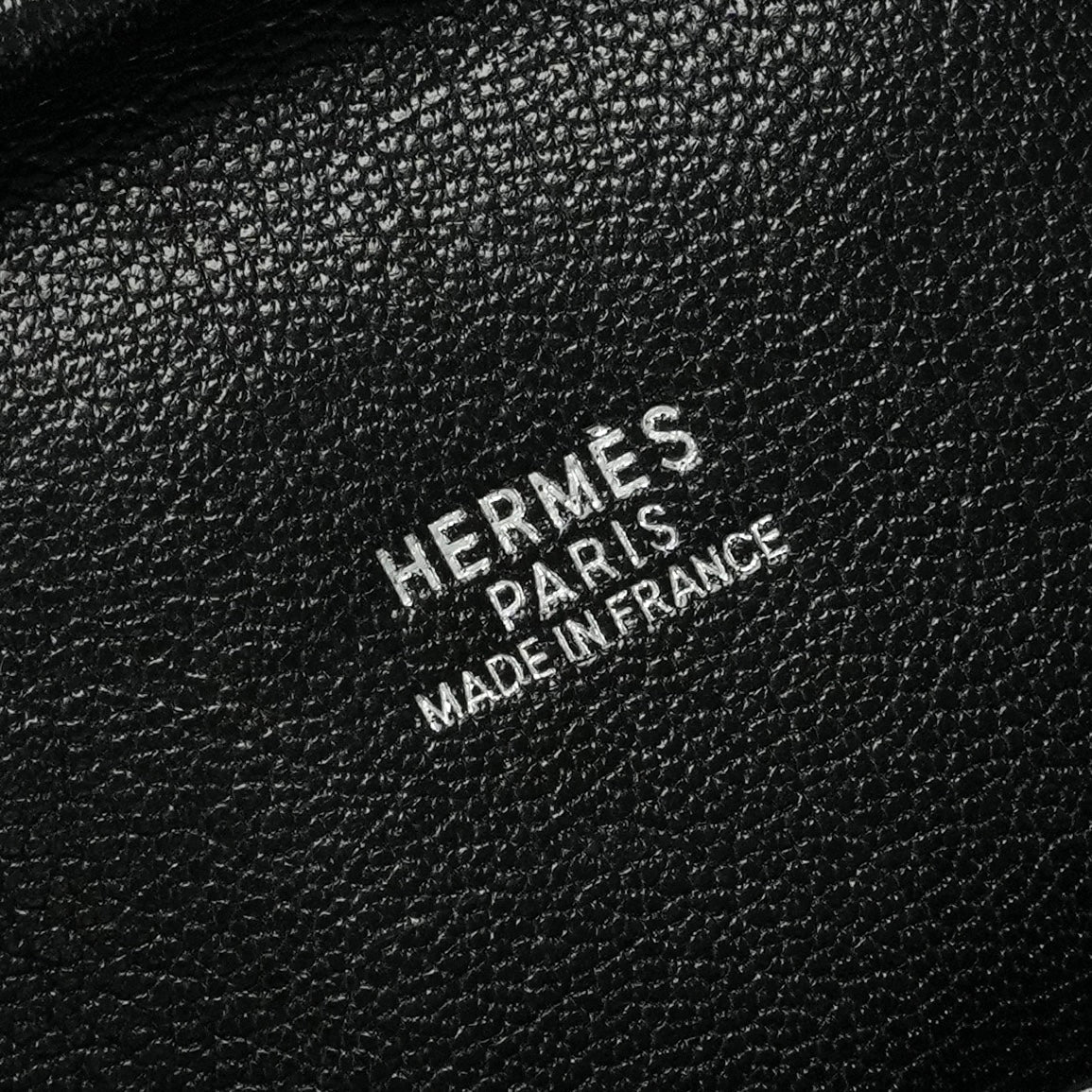 HERMES HERMES Plum 28 Plume 28 Kushbel Epson Bag Tote Bag Lise Noir Noir Black Black Silver Hardware Handbag Business BagPlume