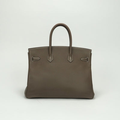 エルメス HERMES バーキン35 バーキン 35 バッグ トートバッグ トゴ エトゥープ Etoupe グレー gray ゴールド金具 ハンドバッグ