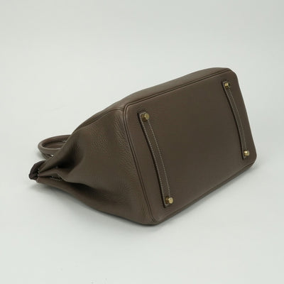 エルメス HERMES バーキン35 バーキン 35 バッグ トートバッグ トゴ エトゥープ Etoupe グレー gray ゴールド金具 ハンドバッグ