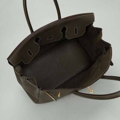 エルメス HERMES バーキン35 バーキン 35 バッグ トートバッグ トゴ エトゥープ Etoupe グレー gray ゴールド金具 ハンドバッグ