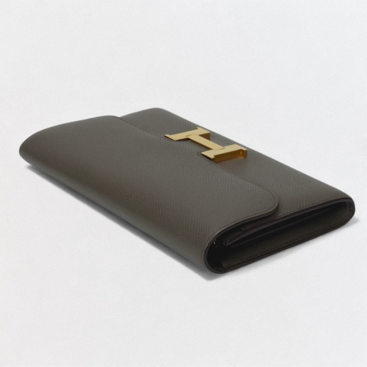 HERMES 爱马仕 Constance long Constance long 钱包 长款钱包 长款钱包 Etain Etain 灰色金色五金件 Vaux Epson