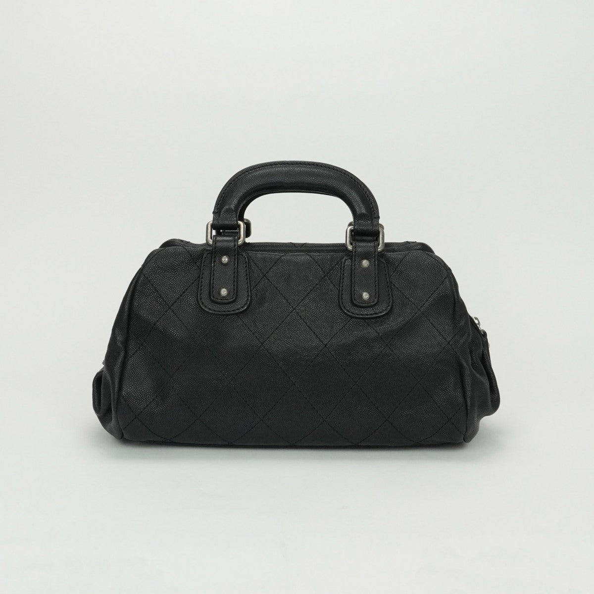 CHANEL 샤넬 Matelasse wild stitch 캐비어 피부 야생 스티치 코코 마크 가방 토트 백 캐비어 피부 검은 검은 총 금속 피팅 코코 마크 핸드백