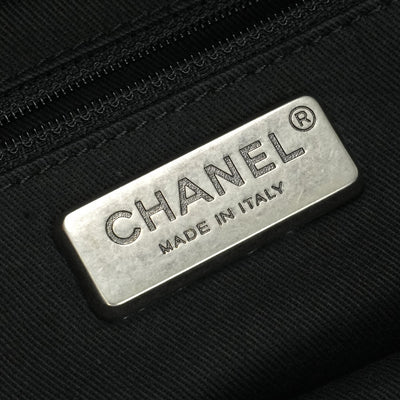 CHANEL 샤넬 Matelasse wild stitch 캐비어 피부 야생 스티치 코코 마크 가방 토트 백 캐비어 피부 검은 검은 총 금속 피팅 코코 마크 핸드백