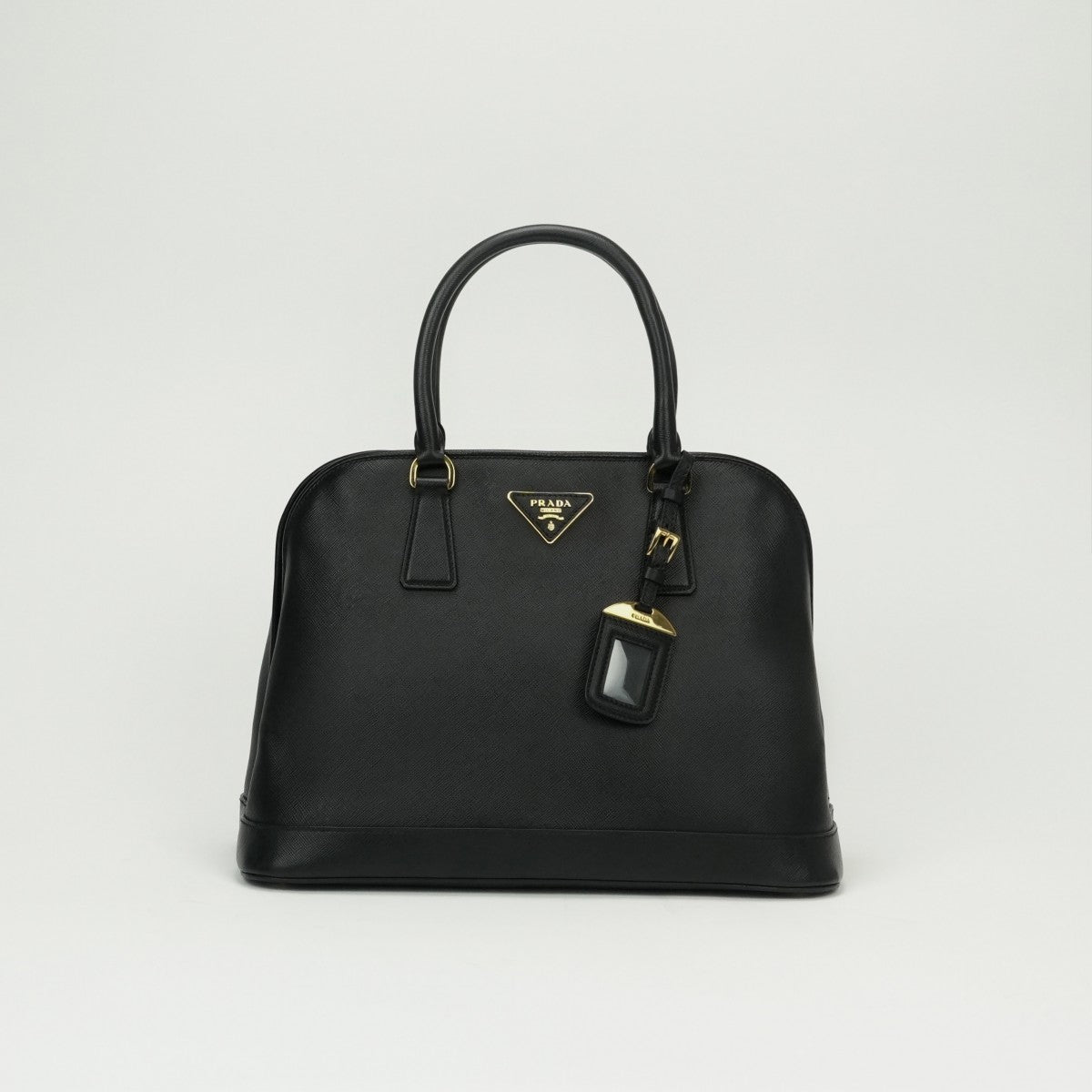 PRADA PRADA bag, tote bag, shoulder bag, Saffiano leather, black, black, gold hardware, handbag 2wey