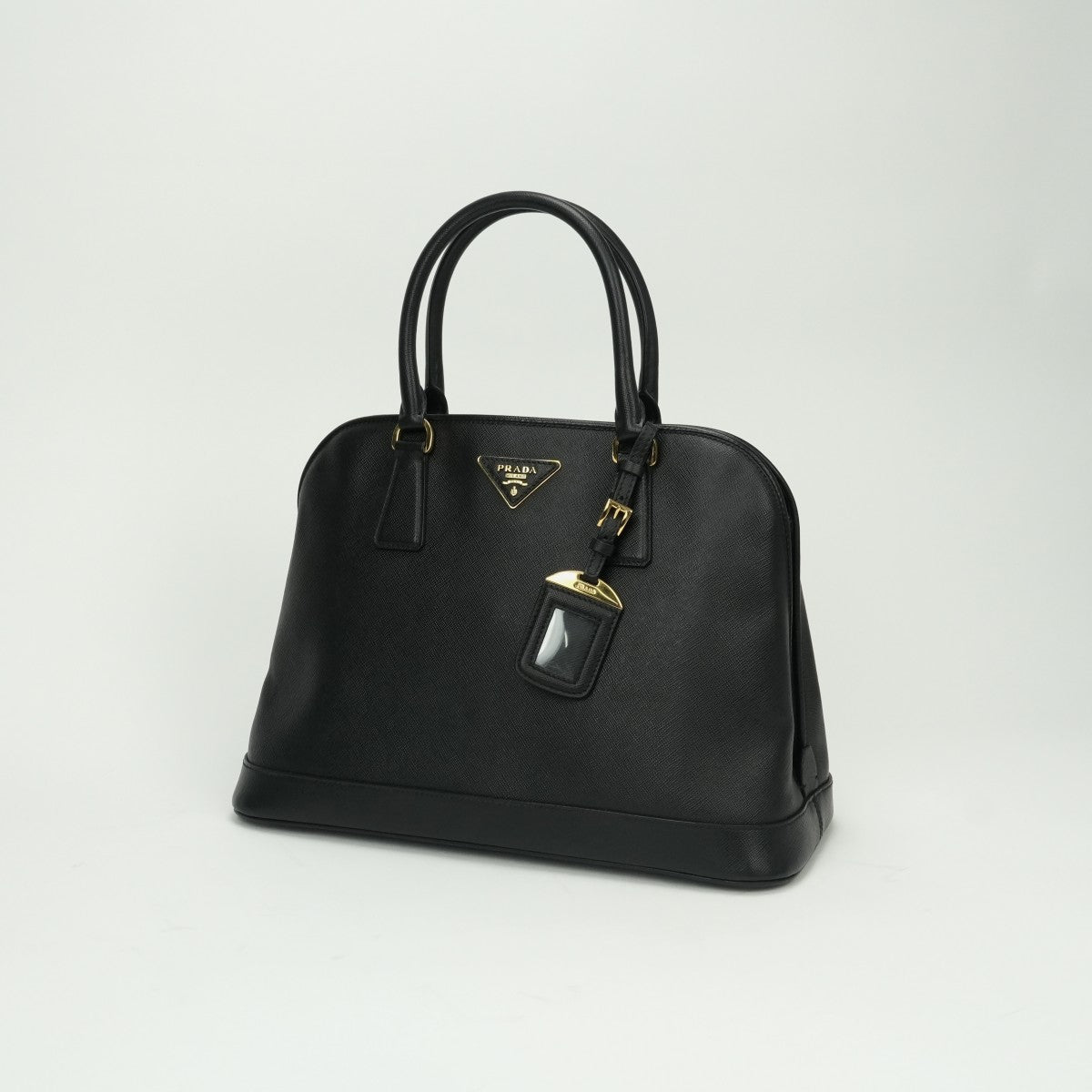 PRADA PRADA bag, tote bag, shoulder bag, Saffiano leather, black, black, gold hardware, handbag 2wey